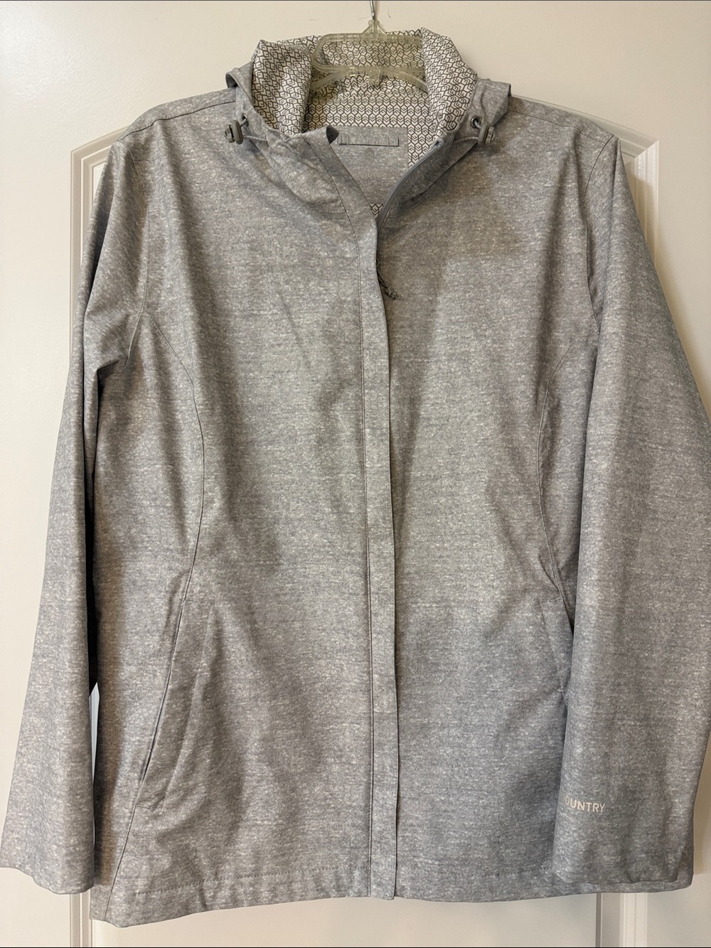 Free Country Heather Gray Hooded Trench Coat
